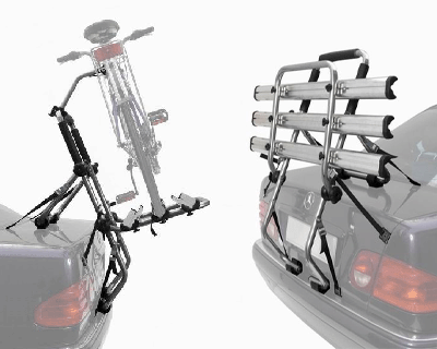 Portabicicletas de portón trasero para transportar la bicicleta en el coche