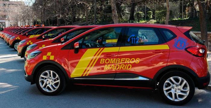21 nuevos Renault Captur, los coches de los bomberos de Madrid