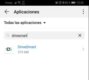 Configurar DriveSmart en Huawei P30