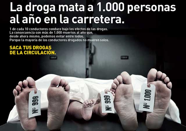 Saca tus drogas de la circulación, la nueva campaña de la DGT