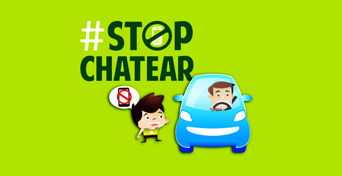 La campaña #StopChatear, para concienciar de la peligrosidad de utilizar el móvil al volante