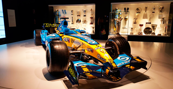 El Renault de F1 de Fernando Alonso con el que ha sido dos veces campeón del mundo.