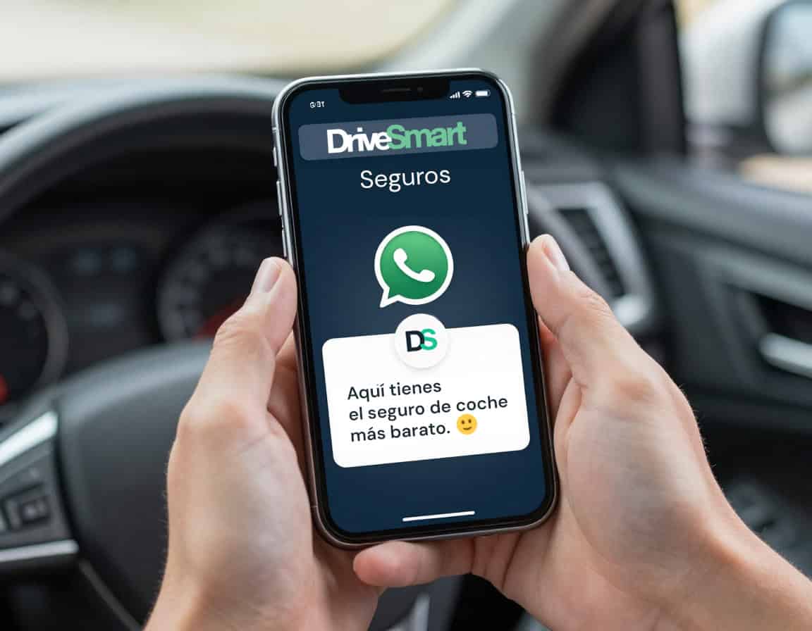 Contrata tu seguro de coche por WhatsApp con DriveSmart: rápido, fácil y sin papeleos
