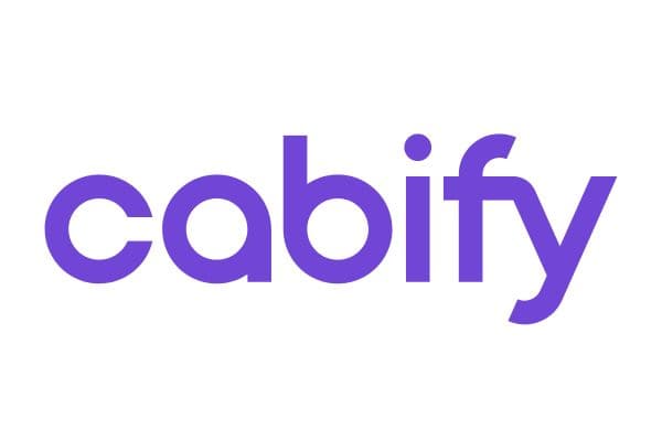 Logo de Cabify, plataforma de movilidad urbana que confía en DriveSmart
