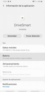 Configurar DriveSmart en Samsung Galaxy S8/S9/S10